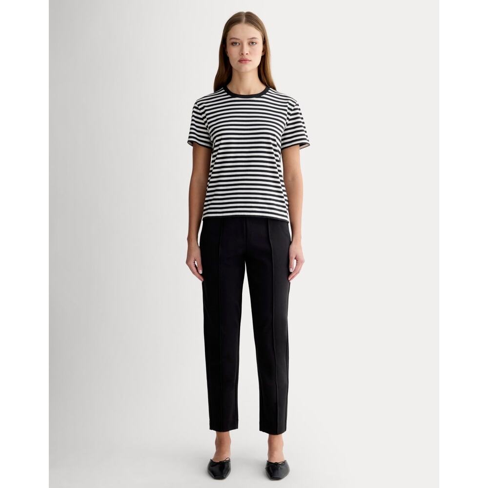 Everlane The Dream Pant Black Straight Leg Minimalist Tailored Size Large